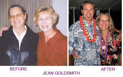 Jean Goldsmith before and after